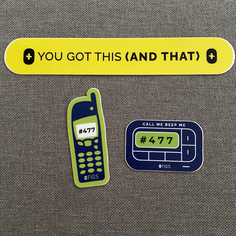 FIGS stickers